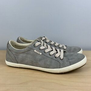 Taos Women’s Size 10.0 Star Gray Low Top Casual Shoes Lace Up